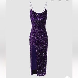Purple sequin dress BRAND NEW